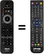 Comandos à distância equivalente Philips 26HFL3232D