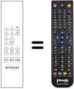 Comandos à distância equivalente Hitachi CPT2636