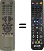 Comandos à distância equivalente Samsung LE22A455C1D/XXH