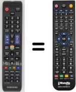 Comandos à distância equivalente Samsung UE50ES5500
