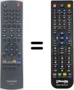 Comandos à distância equivalente Toshiba BDX3400