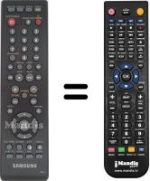 Comandos à distância equivalente Samsung DVD1080P7