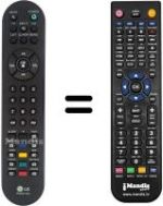 Comandos à distância equivalente LG 20LS1RZG
