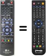 Comandos à distância equivalente LG BD350