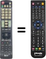 Comandos à distância equivalente LG 47LX650N