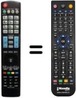 Comandos à distância equivalente LG 42LV375S