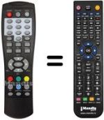 Comandos à distância equivalente Akai AK-DVB15