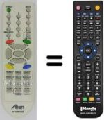 Comandos à distância equivalente LG 6710V00124E