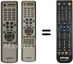 Comandos à distância equivalente Samsung LW40A23W