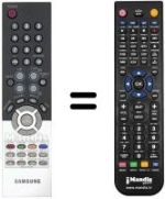 Comandos à distância equivalente Samsung BN5900434A
