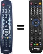 Comandos à distância equivalente Samsung LE26A457C1D / /XBT