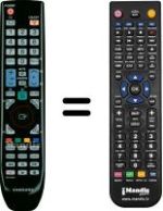 Comandos à distância equivalente Samsung BN59-00691A