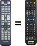 Comandos à distância equivalente Samsung UE46C5100QW/XZG