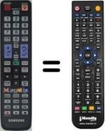 Comandos à distância equivalente Samsung LE37C678M1S/XZG
