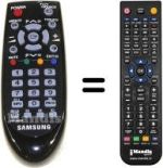 Comandos à distância equivalente Samsung WS28W8VNE8XXEC