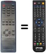 Comandos à distância equivalente REMCON453