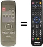 Comandos à distância equivalente Hitachi CMP412HDE