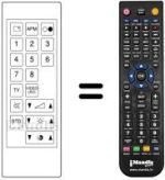 Comandos à distância equivalente JVC CT74FC