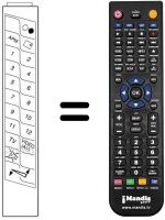 Comandos à distância equivalente JVC CT77FC