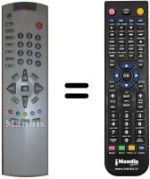 Comandos à distância equivalente Toshiba 14VL33E