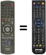 Comandos à distância equivalente Blaupunkt CT-90003