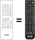 Comandos à distância equivalente Toshiba CT-9296