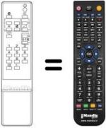 Comandos à distância equivalente Toshiba CT-9321