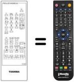 Comandos à distância equivalente Toshiba CT-9401