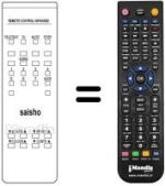 Comandos à distância equivalente Saisho CT208