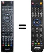 Comandos à distância equivalente Akai AKTV2602