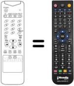 Comandos à distância equivalente Samsung CX7251