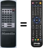 Comandos à distância equivalente Denon DRA265R