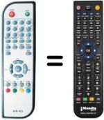 Comandos à distância equivalente Akai AK-DVB20