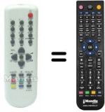 Comandos à distância equivalente Daewoo F14V1N