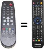Comandos à distância equivalente Daewoo DWF28W8GB
