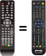 Comandos à distância equivalente ASANO TFD-2208DVB-TCOMBO