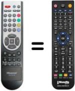 Comandos à distância equivalente Hisense LCD 32W07EU
