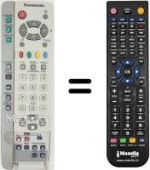 Comandos à distância equivalente Panasonic EUR511224
