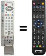 Comandos à distância equivalente Panasonic TX-22LT2F