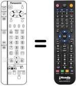 Comandos à distância equivalente Panasonic TX-15LT2F