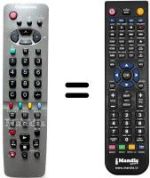Comandos à distância equivalente Panasonic TX-21S4TC