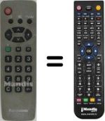 Comandos à distância equivalente Panasonic TC-14JR1C
