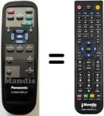 Comandos à distância equivalente Panasonic TH-42PW3