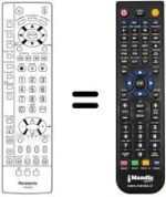 Comandos à distância equivalente Panasonic TX-15LV1