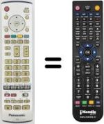 Comandos à distância equivalente Panasonic TX-32LX1F