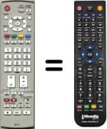 Comandos à distância equivalente Panasonic TX-26LED65F