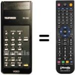 Comandos à distância equivalente Telefunken VR2931E