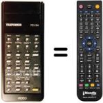 Comandos à distância equivalente Telefunken VR2971E