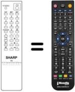 Comandos à distância equivalente Sharp 21N52-E1