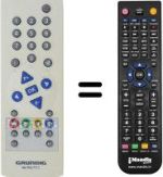 Comandos à distância equivalente Philips TP 751 C